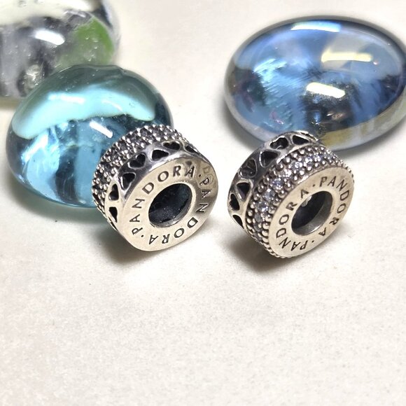 Authentic Pandora Hearts of Pandora Charms Sterling Silver Beads CZs Love Charms - Picture 2 of 4